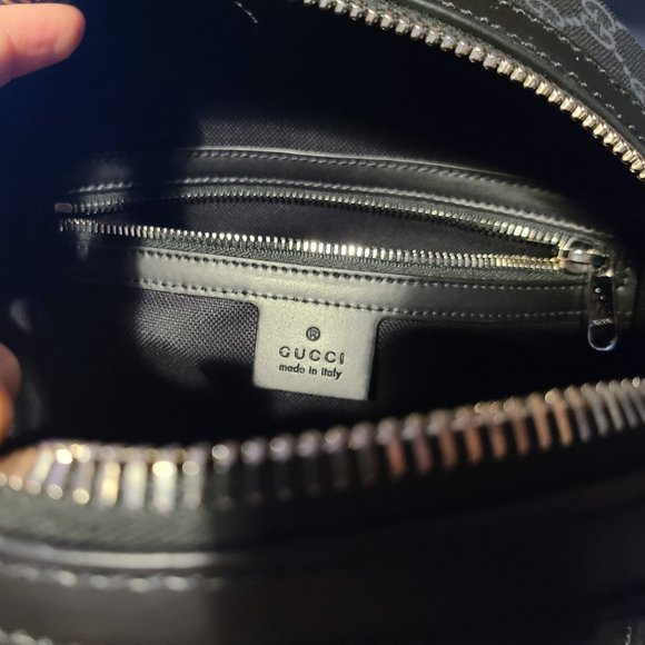 100% Real GUCCI Supreme Small Backpack – Black/Grey **rare item** - Picture 10 of 10